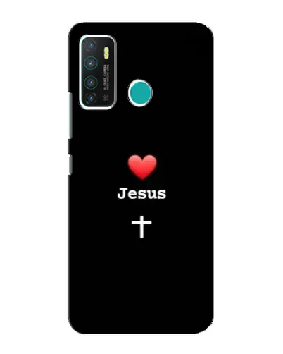 Чехол для Infinix Hot 9 / Hot 9 Pro с картинкой «Сердце - Jesus»