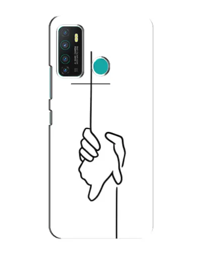 Чехол для Infinix Hot 9 / Hot 9 Pro с картинкой «Рука держит»