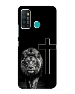 Чехол для Infinix Hot 9 / Hot 9 Pro с картинкой «Лев и Крест»