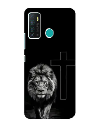 Чехол для Infinix Hot 9 / Hot 9 Pro с картинкой «Лев и Крест»
