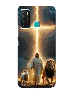 Чехол для Infinix Hot 9 / Hot 9 Pro с картинкой «Лев Иуды и Свет»