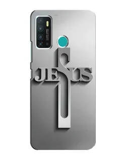 Чехол для Infinix Hot 9 / Hot 9 Pro с картинкой «Металлический крест Jesus» Чехол для Infinix Hot 9 / Hot 9 Pro с картинкой «Металлический крест Jesus»