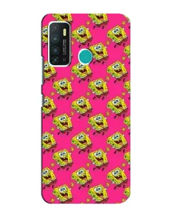 Чехол для Infinix Hot 9 / Hot 9 Pro с картинкой «Розовый паттерн»