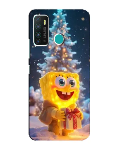Чехол для Infinix Hot 9 / Hot 9 Pro с картинкой «Рождественский Спанч Боб» Чехол для Infinix Hot 9 / Hot 9 Pro с картинкой «Рождественский Спанч Боб»