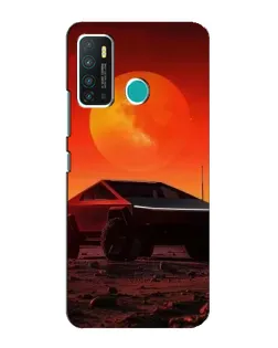 Чехол для Infinix Hot 9 / Hot 9 Pro с картинкой «Cybertruck на Марсе»