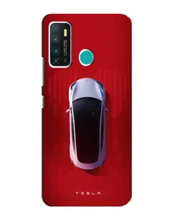 Чехол для Infinix Hot 9 / Hot 9 Pro с картинкой «Tesla Top View»