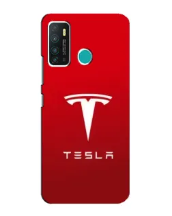 Чехол для Infinix Hot 9 / Hot 9 Pro с картинкой «Tesla Red Classic»