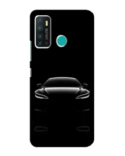 Чехол для Infinix Hot 9 / Hot 9 Pro с картинкой «Силуэт Tesla Night»