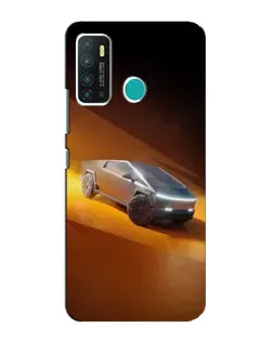 Чехол для Infinix Hot 9 / Hot 9 Pro с картинкой «Cybertruck в пустыне»