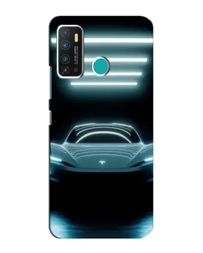 Чехол для Infinix Hot 9 / Hot 9 Pro с картинкой «Tesla в неоне» Чехол для Infinix Hot 9 / Hot 9 Pro с картинкой «Tesla в неоне»