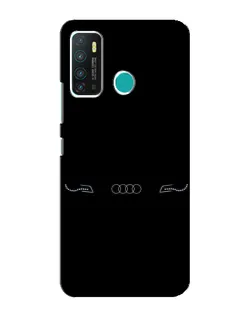Чехол для Infinix Hot 9 / Hot 9 Pro с картинкой «Audi — световой подпись»