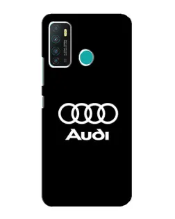 Чехол для Infinix Hot 9 / Hot 9 Pro с картинкой «Классическое лого Audi»