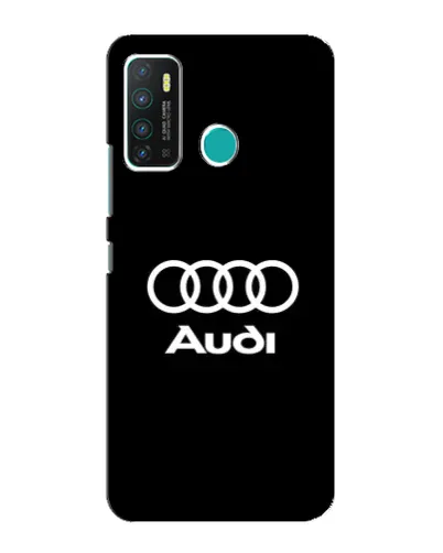Чехол для Infinix Hot 9 / Hot 9 Pro с картинкой «Классическое лого Audi»