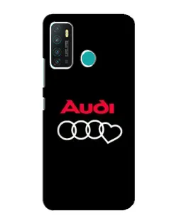 Чехол для Infinix Hot 9 / Hot 9 Pro с картинкой «Логотип Audi Heart»