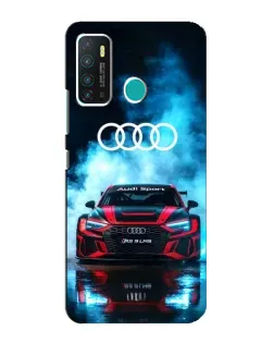 Чехол для Infinix Hot 9 / Hot 9 Pro с картинкой «Audi Sport — неон»