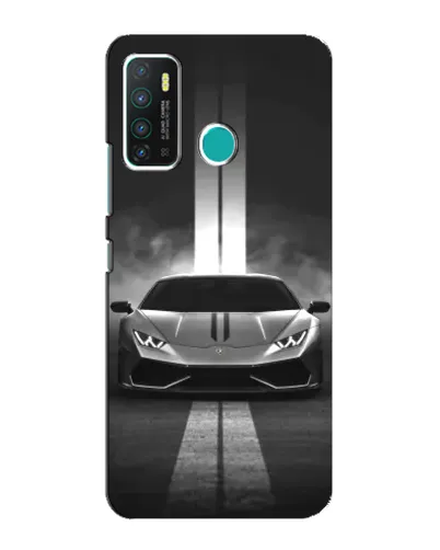 Чехол для Infinix Hot 9 / Hot 9 Pro с картинкой «Lamborghini симметрия дорог»