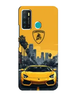 Чехол для Infinix Hot 9 / Hot 9 Pro с картинкой «Желтый Lamborghini город» Чехол для Infinix Hot 9 / Hot 9 Pro с картинкой «Желтый Lamborghini город»