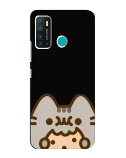 Чехол для Infinix Hot 9 / Hot 9 Pro с картинкой «Пушин на черном»
