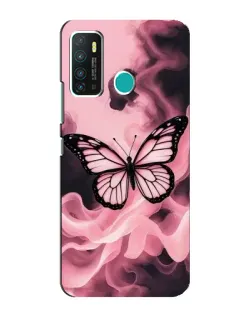 Чехол для Infinix Hot 9 / Hot 9 Pro с картинкой «Бабочка в дыму»