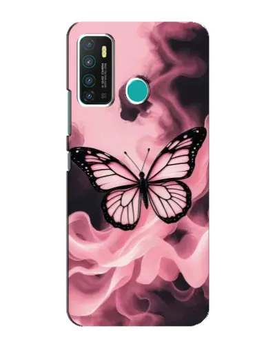Чехол для Infinix Hot 9 / Hot 9 Pro с картинкой «Бабочка в дыму»