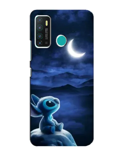 Чехол для Infinix Hot 9 / Hot 9 Pro с картинкой «Лунная ночь Стича»
