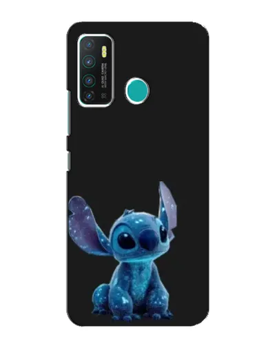 Чехол для Infinix Hot 9 / Hot 9 Pro с картинкой «Стич на черном»