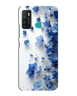Чехол для Infinix Hot 9 / Hot 9 Pro с картинкой «Голубой цветочный каскад» Чехол для Infinix Hot 9 / Hot 9 Pro с картинкой «Голубой цветочный каскад»