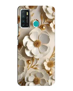 Чехол для Infinix Hot 9 / Hot 9 Pro с картинкой «Белие бумажние цвети» Чехол для Infinix Hot 9 / Hot 9 Pro с картинкой «Белие бумажние цвети»