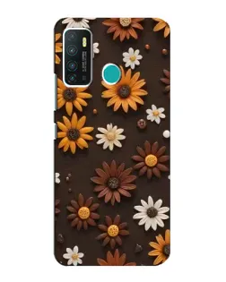 Чехол для Infinix Hot 9 / Hot 9 Pro с картинкой «Узор из маленьких подсолнухов» Чехол для Infinix Hot 9 / Hot 9 Pro с картинкой «Узор из маленьких подсолнухов»