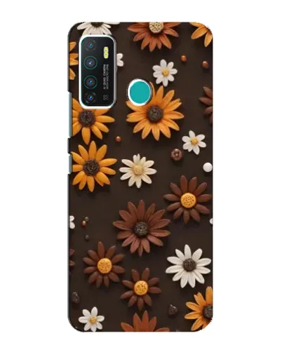 Чехол для Infinix Hot 9 / Hot 9 Pro с картинкой «Узор из маленьких подсолнухов» Чехол для Infinix Hot 9 / Hot 9 Pro с картинкой «Узор из маленьких подсолнухов»