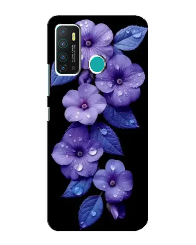 Чехол для Infinix Hot 9 / Hot 9 Pro с картинкой «Фиолетовые цветы с росою» Чехол для Infinix Hot 9 / Hot 9 Pro с картинкой «Фиолетовые цветы с росою»