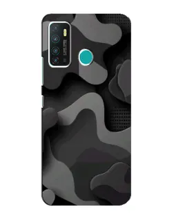Чехол для Infinix Hot 9 / Hot 9 Pro с картинкой «Темный абстрактный камуфляж»