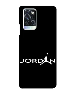 Чохол для Infinix Note 10 Pro з картинкою «Jordan White Logo»