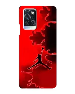 Чохол для Infinix Note 10 Pro з картинкою «Jordan Red Smoke»