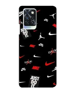 Чохол для Infinix Note 10 Pro з картинкою «Nike Mix Pattern»