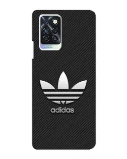 Чехол для Infinix Note 10 Pro с картинкой «Adidas Карбоновая текстура»