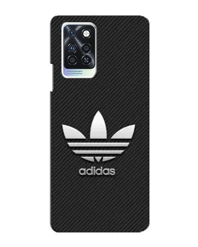 Чехол для Infinix Note 10 Pro с картинкой «Adidas Карбоновая текстура»