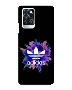 Чехол для Infinix Note 10 Pro с картинкой «Взрыв красок Adidas»