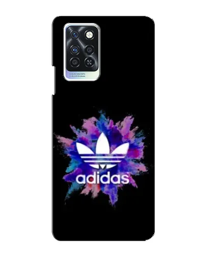 Чехол для Infinix Note 10 Pro с картинкой «Взрыв красок Adidas»