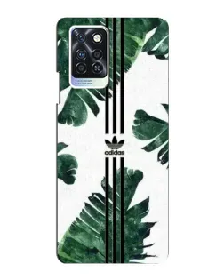 Чехол для Infinix Note 10 Pro с картинкой «Пальмовые листья адидас»
