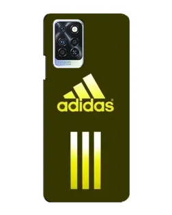 Чехол для Infinix Note 10 Pro с картинкой «Оливковый градиент Adidas»