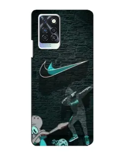 Чехол для Infinix Note 10 Pro с картинкой «Спортивный арт Nike»