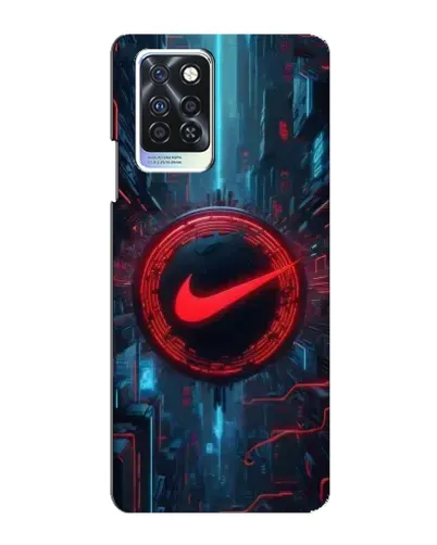 Чехол для Infinix Note 10 Pro с картинкой «Техногенный стиль Nike»
