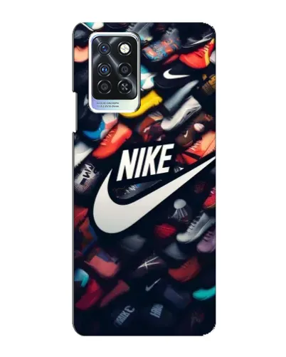 Чехол для Infinix Note 10 Pro с картинкой «Коллекция кроссовок Nike»