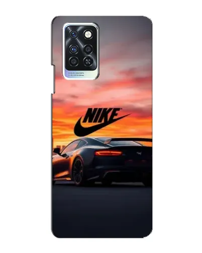 Чехол для Infinix Note 10 Pro с картинкой «Nike и суперкар»