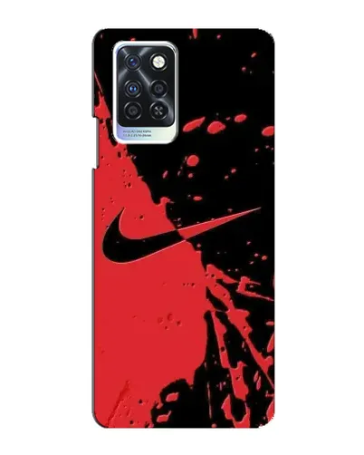 Чехол для Infinix Note 10 Pro с картинкой «Красные брызги Nike» Чехол для Infinix Note 10 Pro с картинкой «Красные брызги Nike»