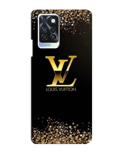 Чехол для Infinix Note 10 Pro с картинкой «LV — золотые искры»