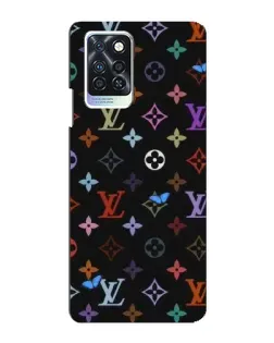 Чехол для Infinix Note 10 Pro с картинкой «Цветная монограмма LV»