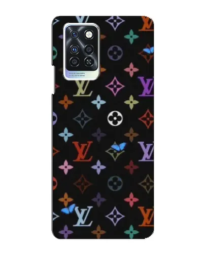 Чехол для Infinix Note 10 Pro с картинкой «Цветная монограмма LV»