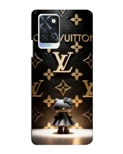 Чехол для Infinix Note 10 Pro с картинкой «Монограмма с фигурой»